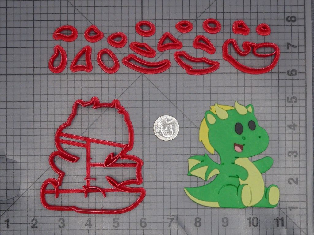 Dragon Body 266-L169 Cookie Cutter Set