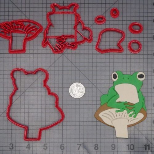 Frog on Mushroom 266-L209 Cookie Cutter Set
