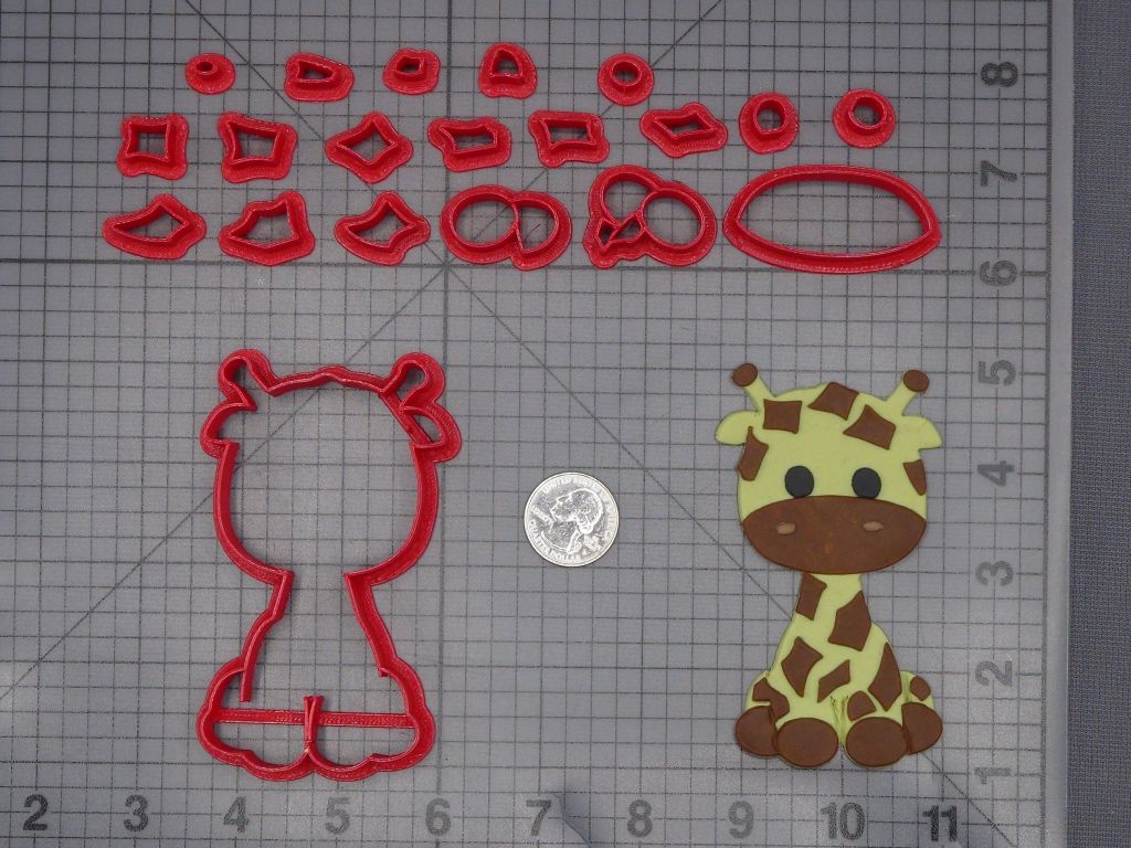Giraffe Body 266-L229 Cookie Cutter Set