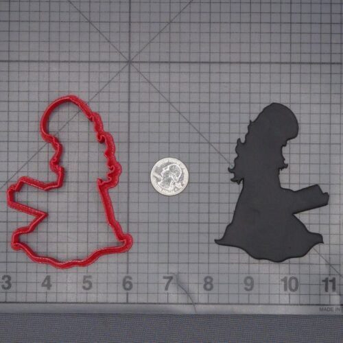 Girl Reading 266-L150 Cookie Cutter Silhouette