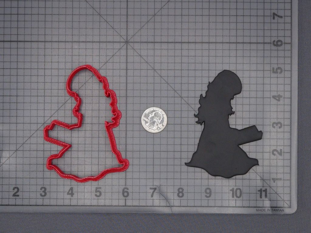 Girl Reading 266-L150 Cookie Cutter Silhouette