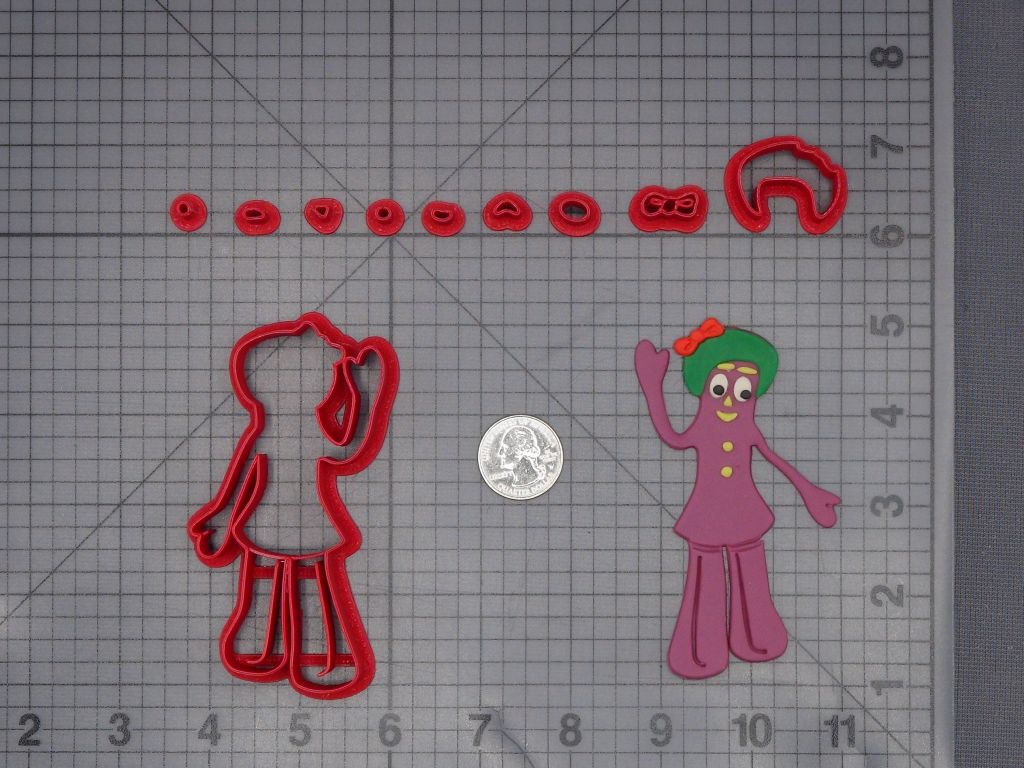 Gumby - Minga Body 266-L158 Cookie Cutter Set