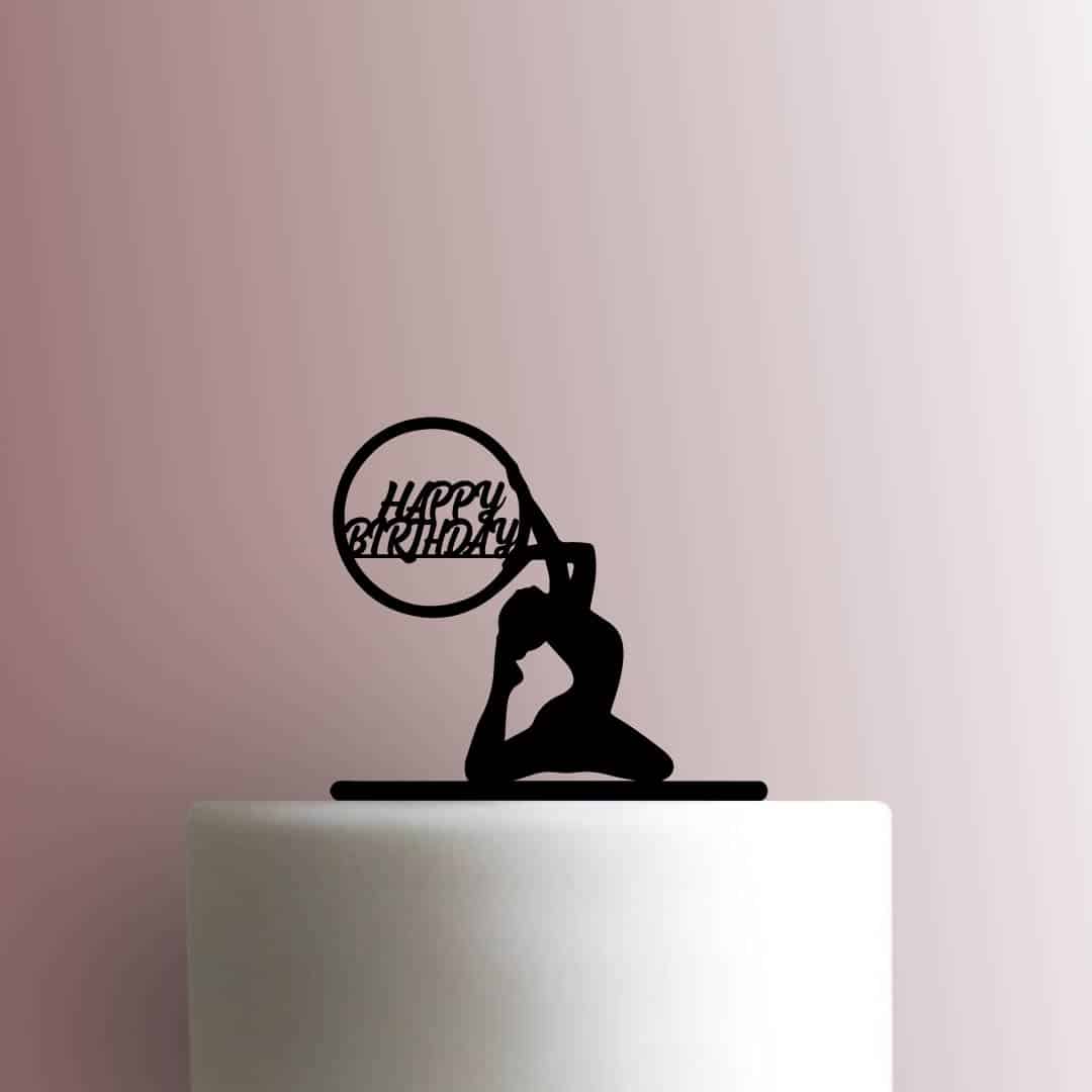 Gymnastics Happy Birthday 225-B930 Cake Topper