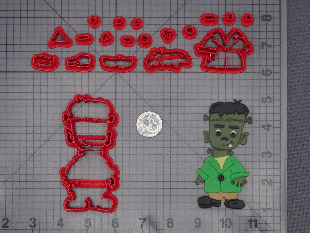 Halloween - Frankenstein Body 266-L136 Cookie Cutter Set