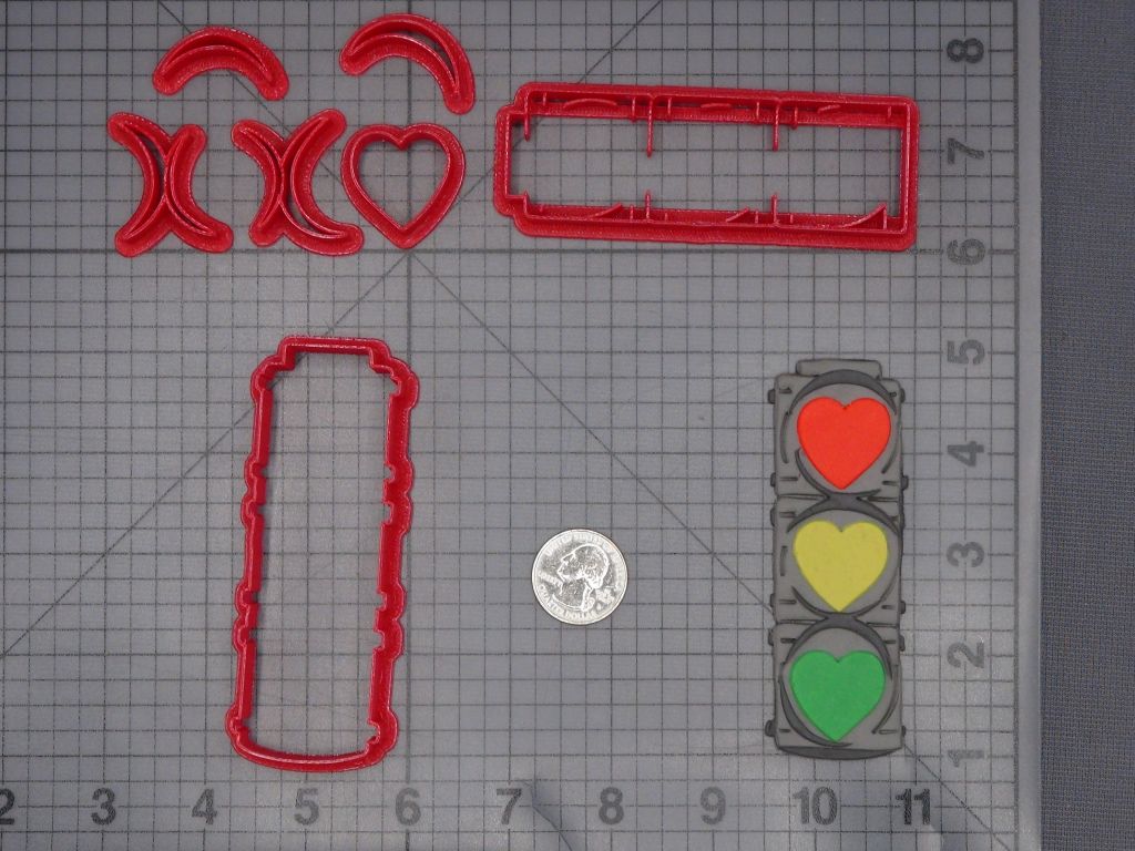 Heart Traffic Light 266-L170 Cookie Cutter Set