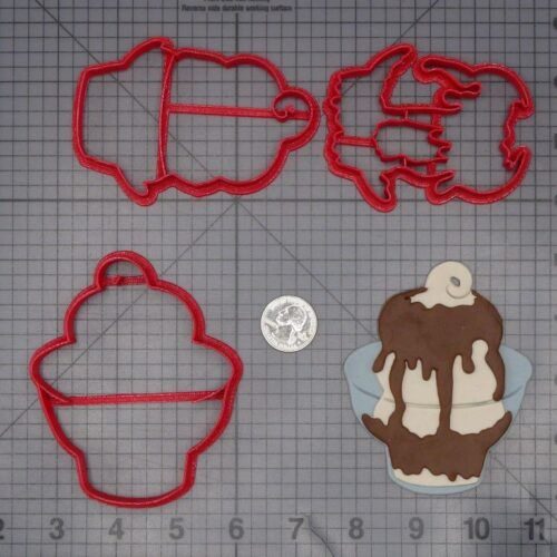 Ice Cream Sundae 266-L204 Cookie Cutter Set