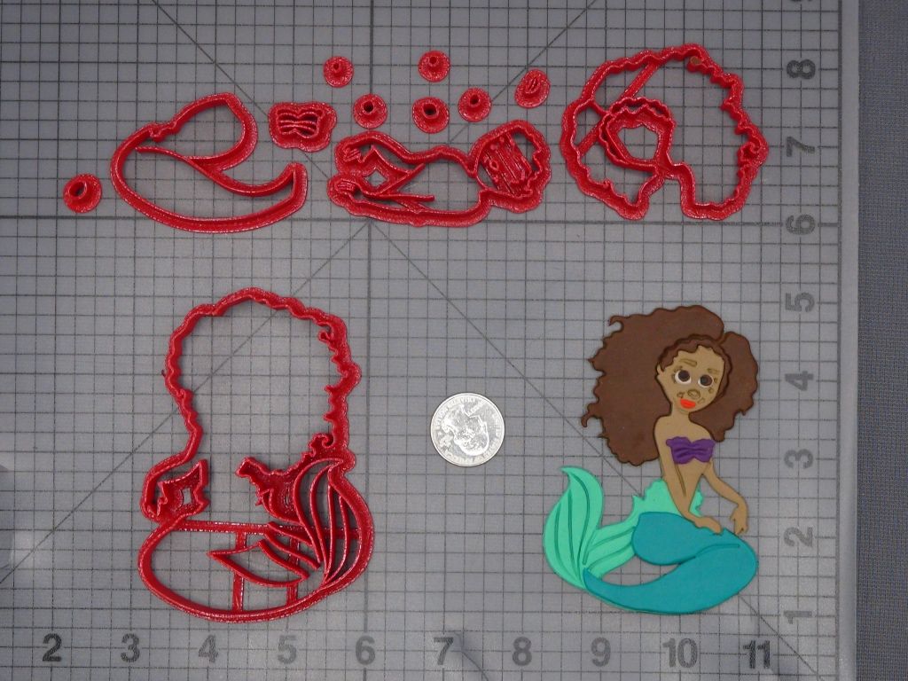 Mermaid Body 266-L231 Cookie Cutter Set