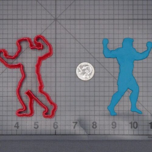 Muscle Man Body 266-L211 Cookie Cutter Silhouette