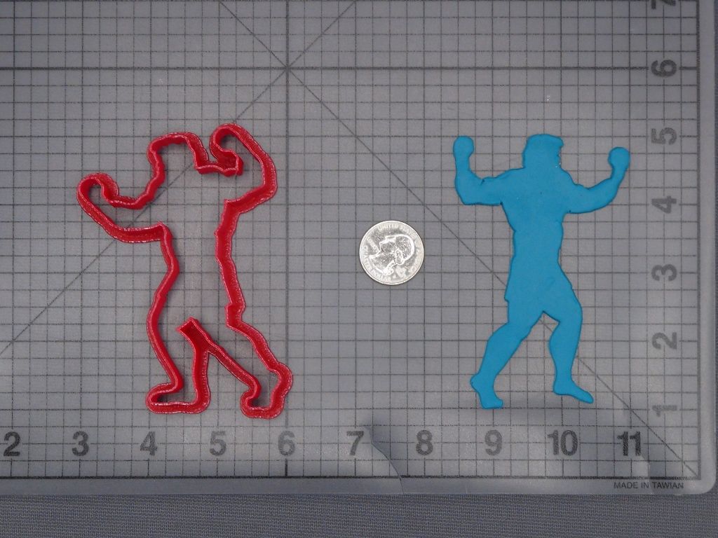 Muscle Man Body 266-L211 Cookie Cutter Silhouette