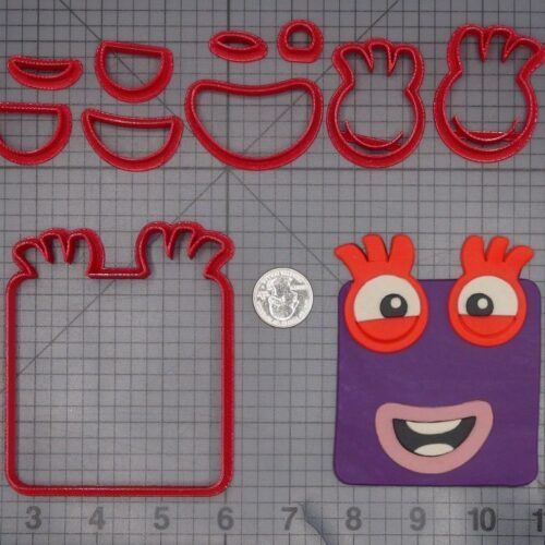 Numberblock Adventures - Six Head 266-L265 Cookie Cutter Set
