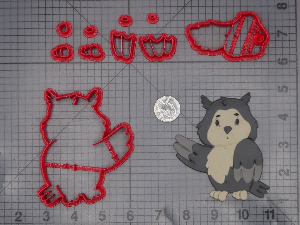 Owl Body 266-L233 Cookie Cutter Set