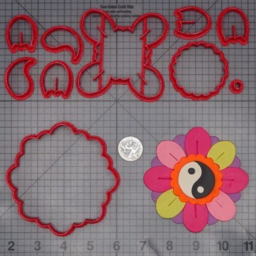Peace Sign Flower 266-L174 Cookie Cutter Set