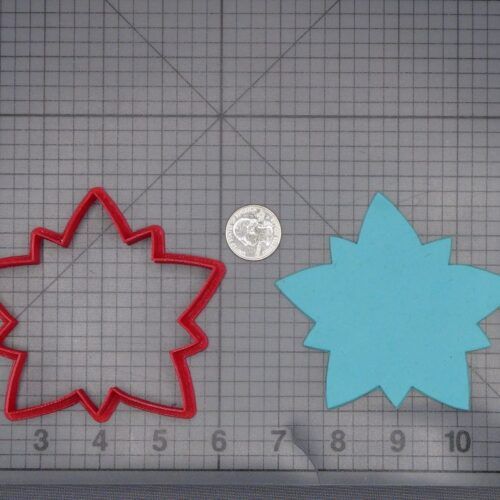 Poinsettia Flower 266-L108 Cookie Cutter Silhouette