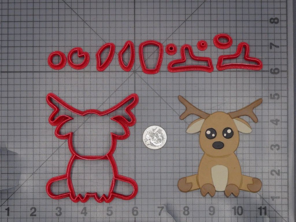 Reindeer 266-L097 Cookie Cutter Set