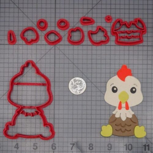 Rooster Body 266-L192 Cookie Cutter Set