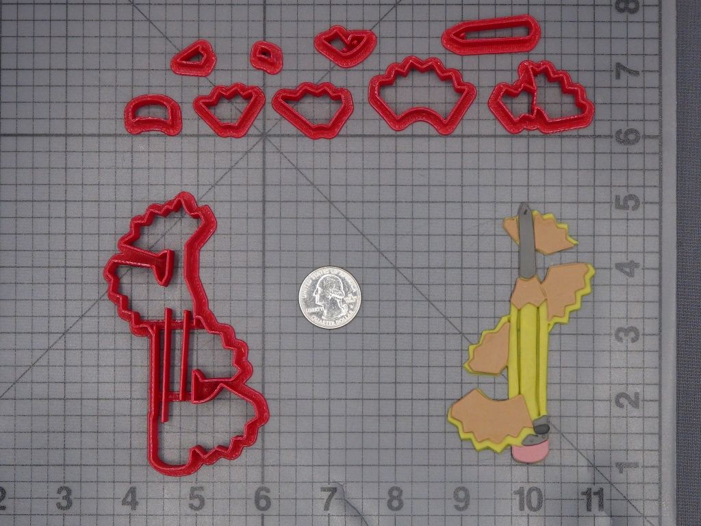 Sharpened Pencil 266-L206 Cookie Cutter Set