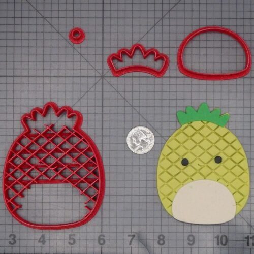 Squishmallow - Maui the Pineapple 266-L269 Cookie Cutter Set