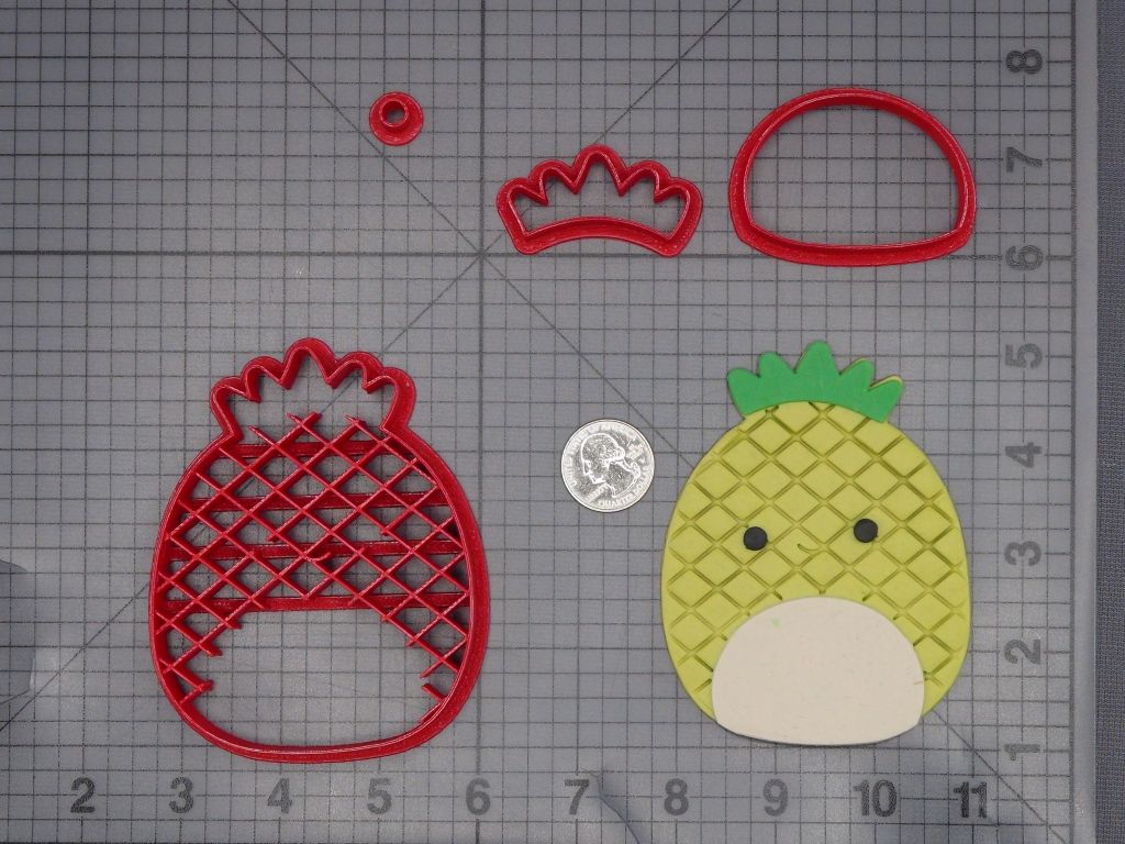 Squishmallow - Maui the Pineapple 266-L269 Cookie Cutter Set