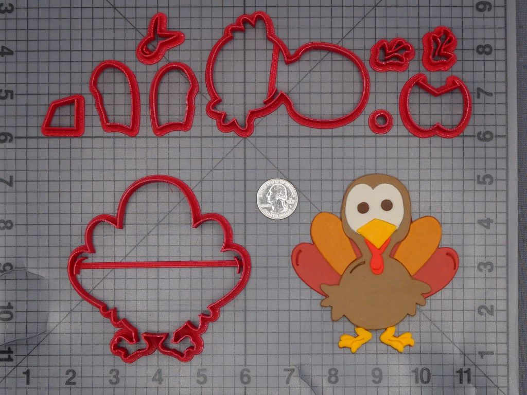 Thanksgiving - Turkey Body 266-L135 Cookie Cutter Set