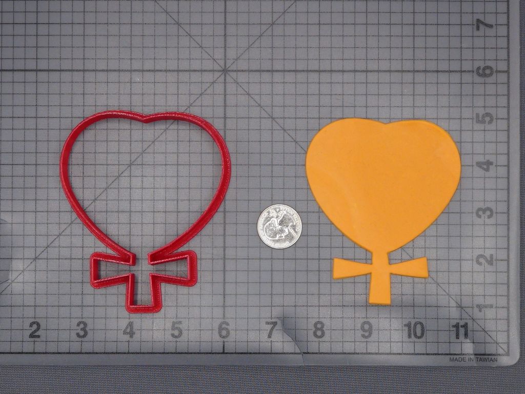 Venus Astrological Symbol 266-L218 Cookie Cutter Silhouette
