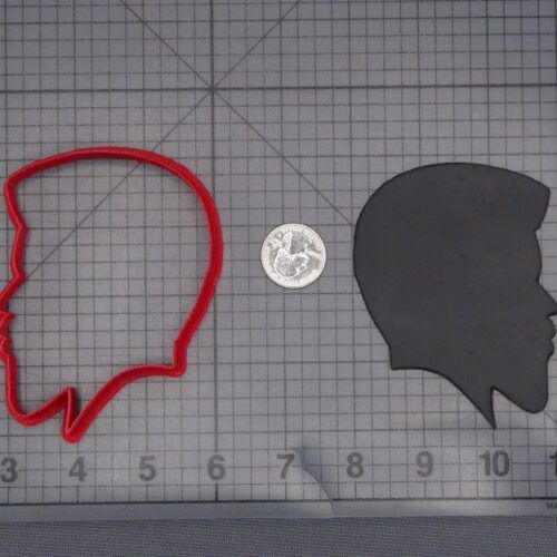 Afro Man Head 266-L281 Cookie Cutter Silhouette