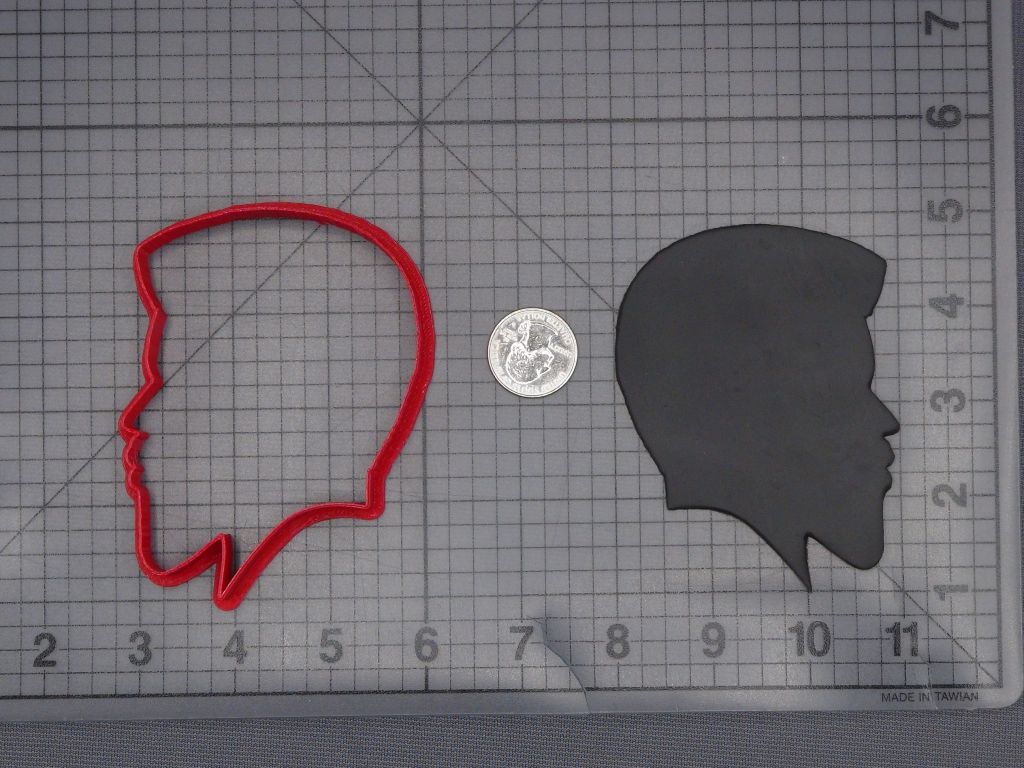 Afro Man Head 266-L281 Cookie Cutter Silhouette