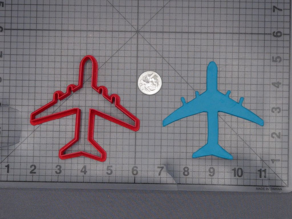Airplane 266-L246 Cookie Cutter Silhouette