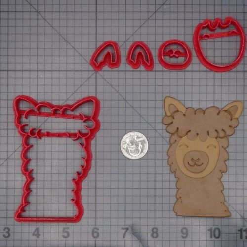 Alpaca Head 266-L236 Cookie Cutter Set