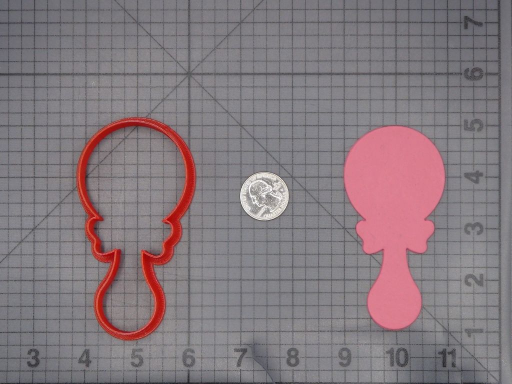 Baby Rattle 266-L248 Cookie Cutter Silhouette