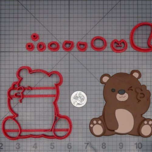 Bear Peace Sign 266-L382 Cookie Cutter Set