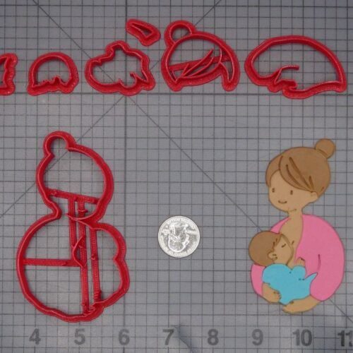 Breastfeeding Mom and Baby 266-L295 Cookie Cutter Set