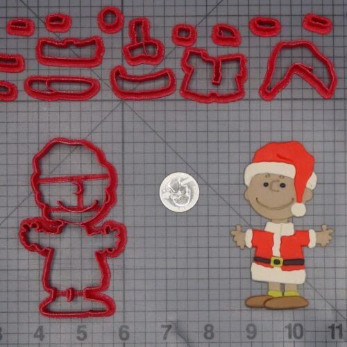 Christmas - Peanuts - Charlie Brown Santa Claus Body 266-L093 Cookie Cutter Set