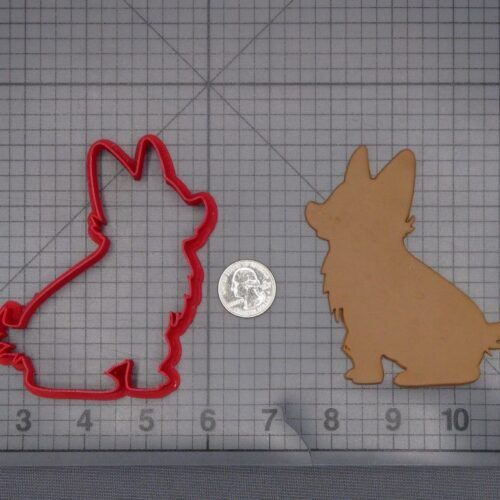 Corgi Dog Body 266-L249 Cookie Cutter Silhouette