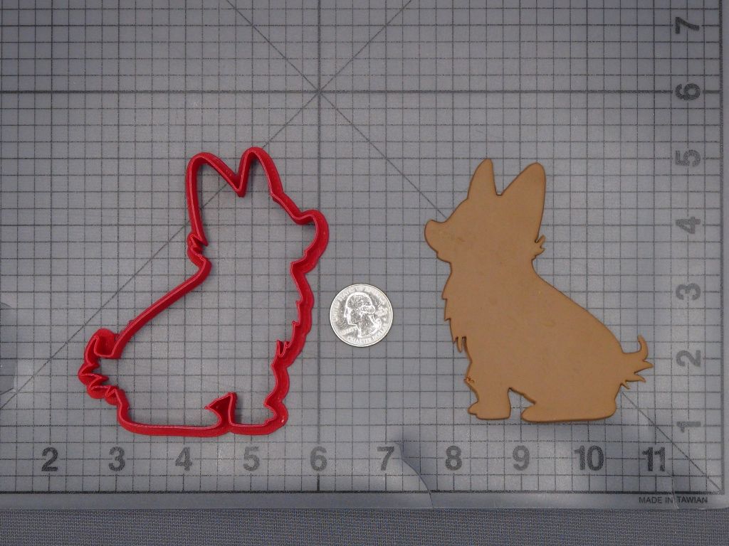 Corgi Dog Body 266-L249 Cookie Cutter Silhouette