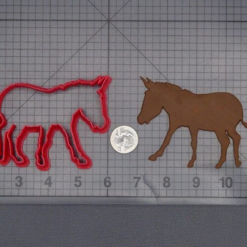 Donkey Body 266-L322 Cookie Cutter Silhouette