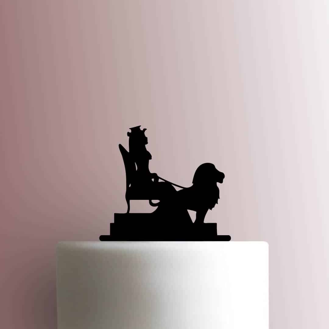 Egyptian Cleopatra and Lion 225-C017 Cake Topper