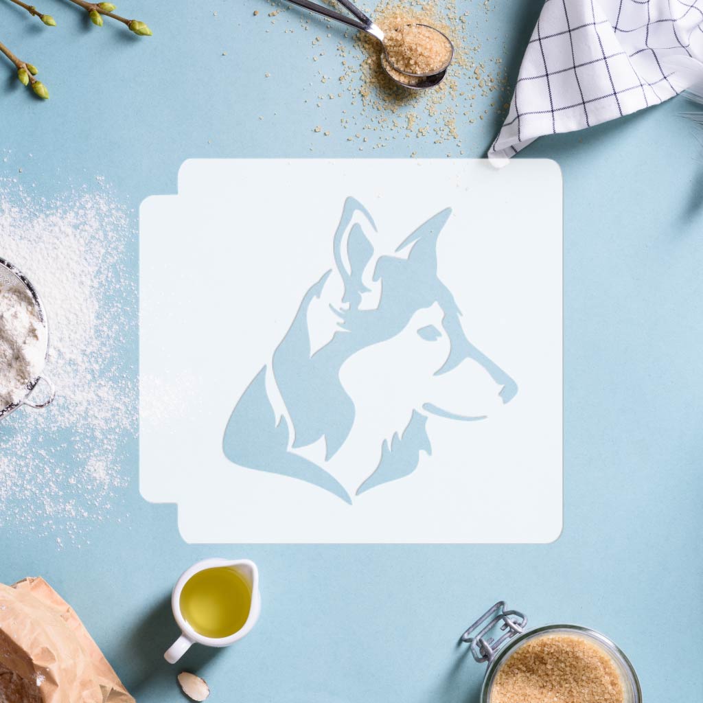 Husky Dog Head 783-J016 Stencil
