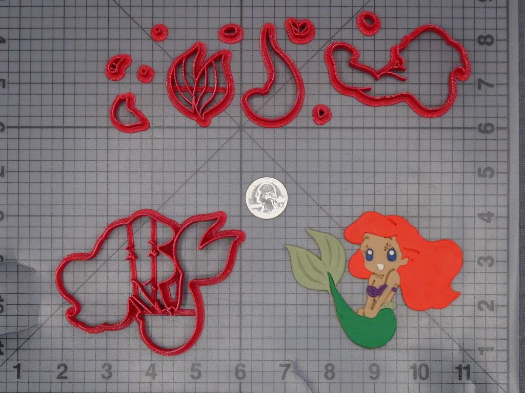 Little Mermaid - Ariel Body 266-L368 Cookie Cutter Set