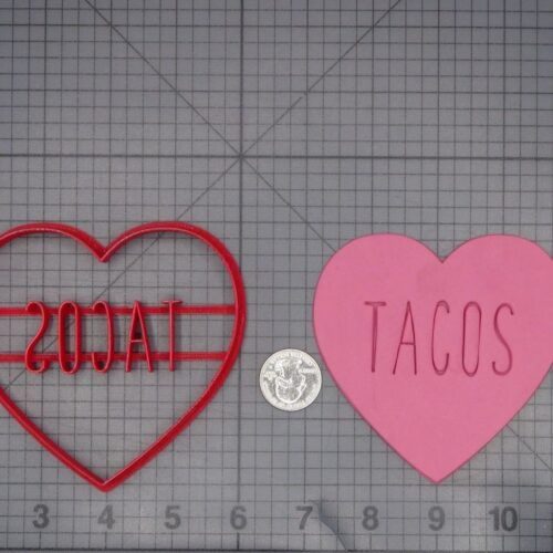 Love Tacos Heart 266-L277 Cookie Cutter