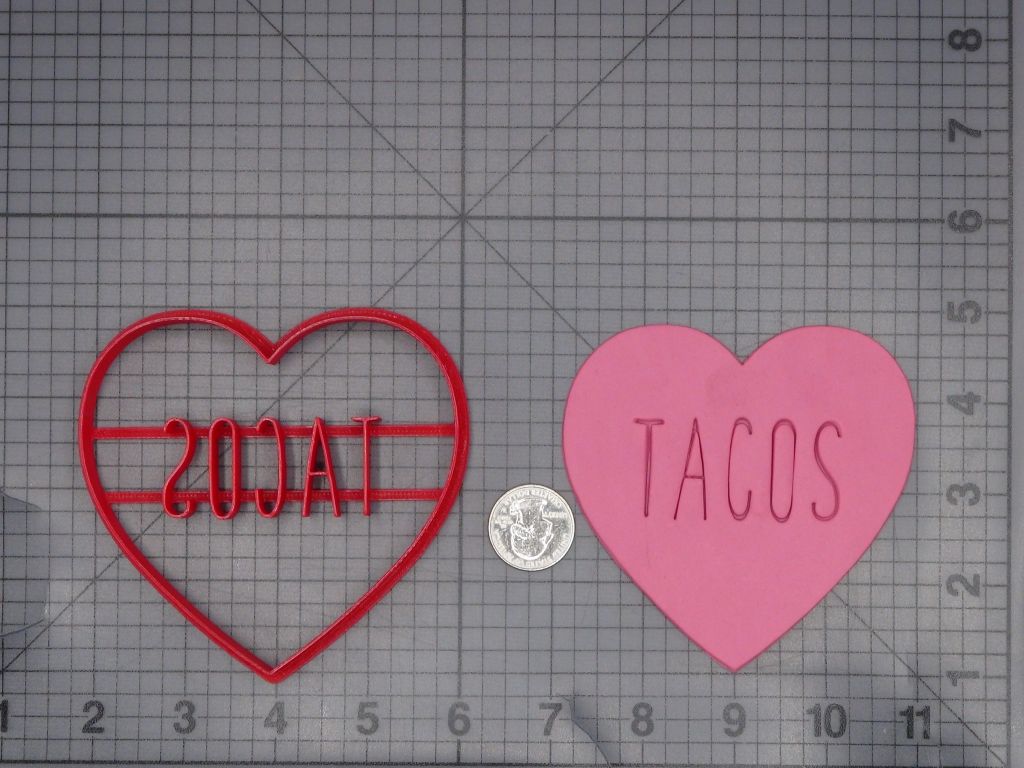 Love Tacos Heart 266-L277 Cookie Cutter