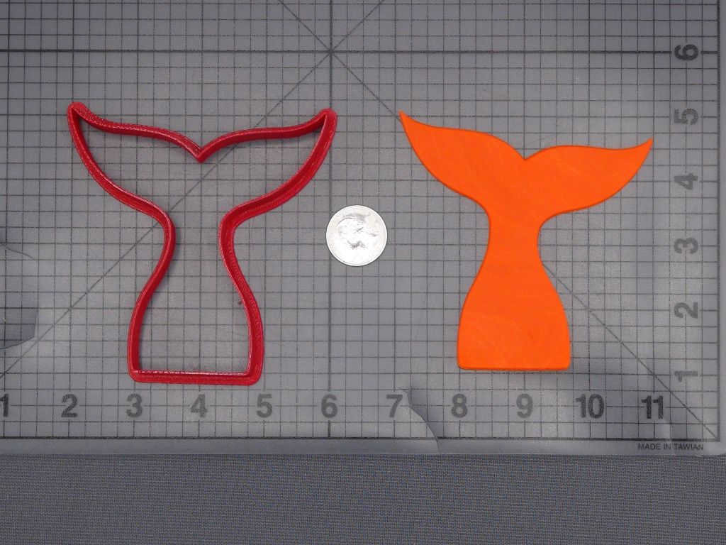 Mermaid Tail 266-L325 Cookie Cutter Silhouette