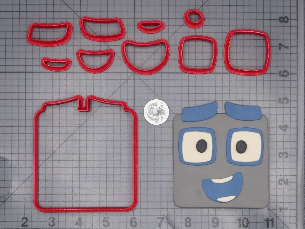 Numberblock Adventures - Nine Head 266-L369 Cookie Cutter Set