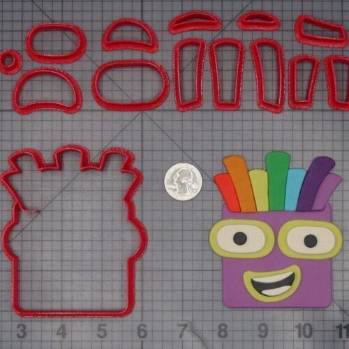 Numberblock Adventures - Seven Head 266-L310 Cookie Cutter Set