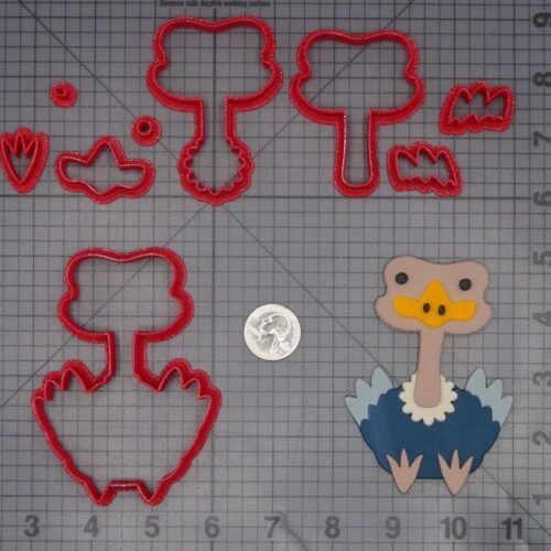 Ostrich Body 266-L320 Cookie Cutter Set