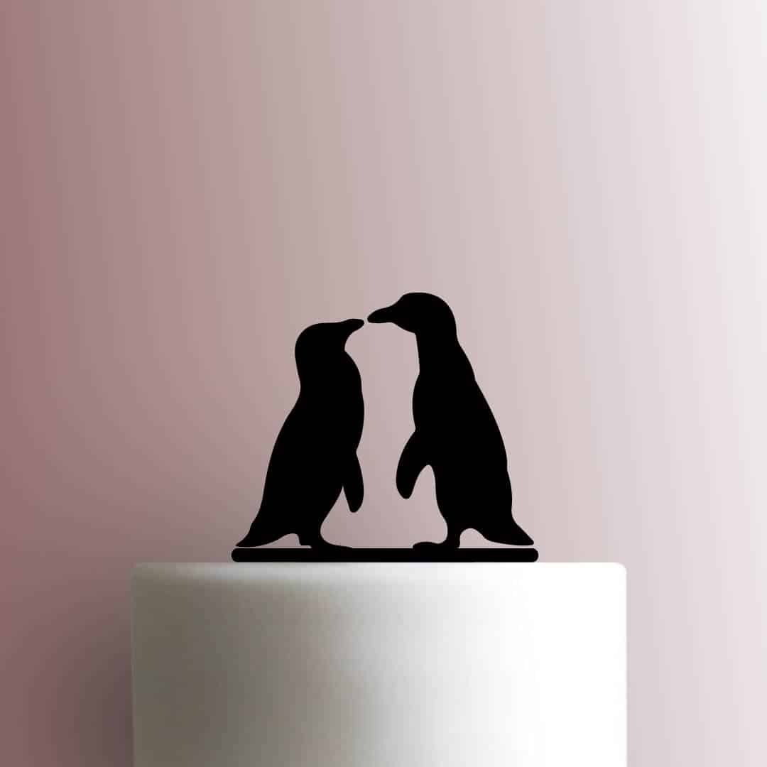 Penguins Kiss 225-C012 Cake Topper