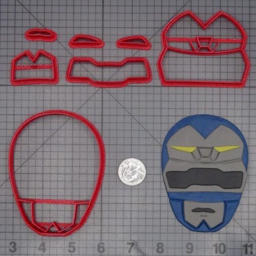 Power Ranger Lost Galaxy - Blue Ranger Head 266-L305 Cookie Cutter Set