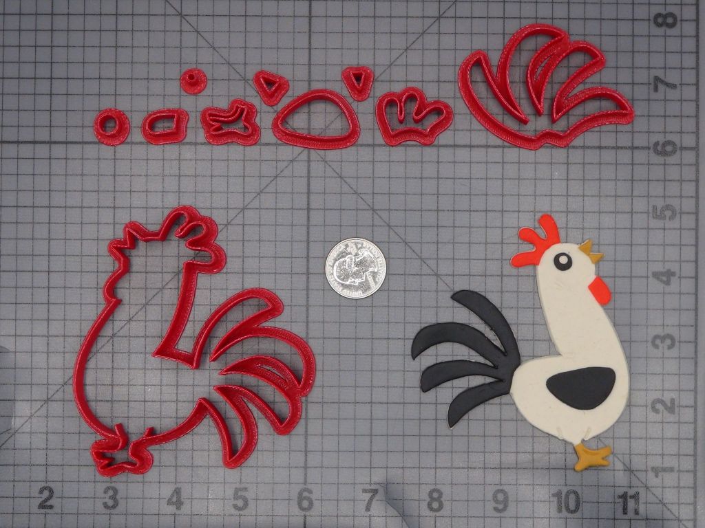 Rooster Body 266-L264 Cookie Cutter Set