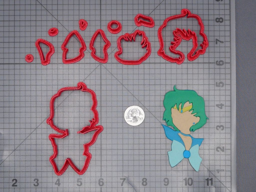 Sailor Moon - Mercury 266-L367 Cookie Cutter Set