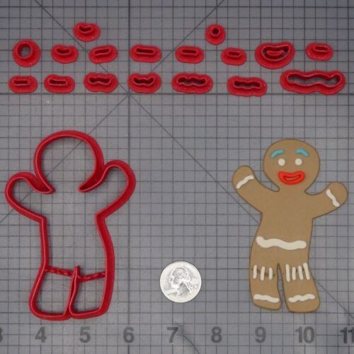 Shrek - Gingerbread Man Body 266-L343 Cookie Cutter Set