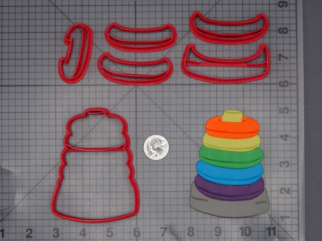 Stacked Rings 266-L358 Cookie Cutter Set